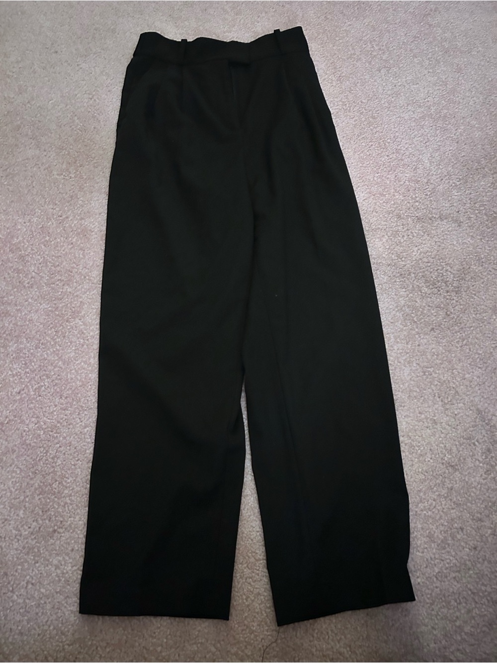 H&M Black Wide-Leg Trousers